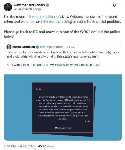 Landry Landrieu feud