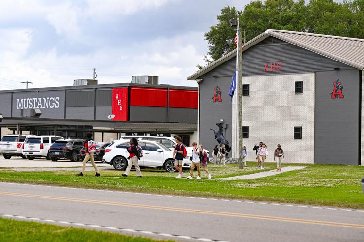 Students walk out of school after the final bell rang at Assumption High School on Wednesday, March 31, 2026