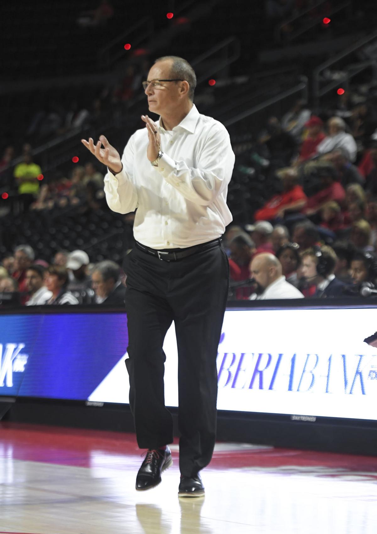 UL basketball coach Bob Marlin displays remarkable composure through