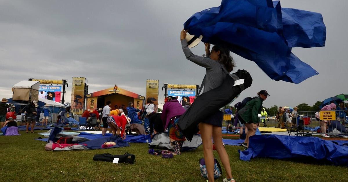 Gewitter und Blitze sind am zweiten Wochenende des Jazz Fests nach heißem ...