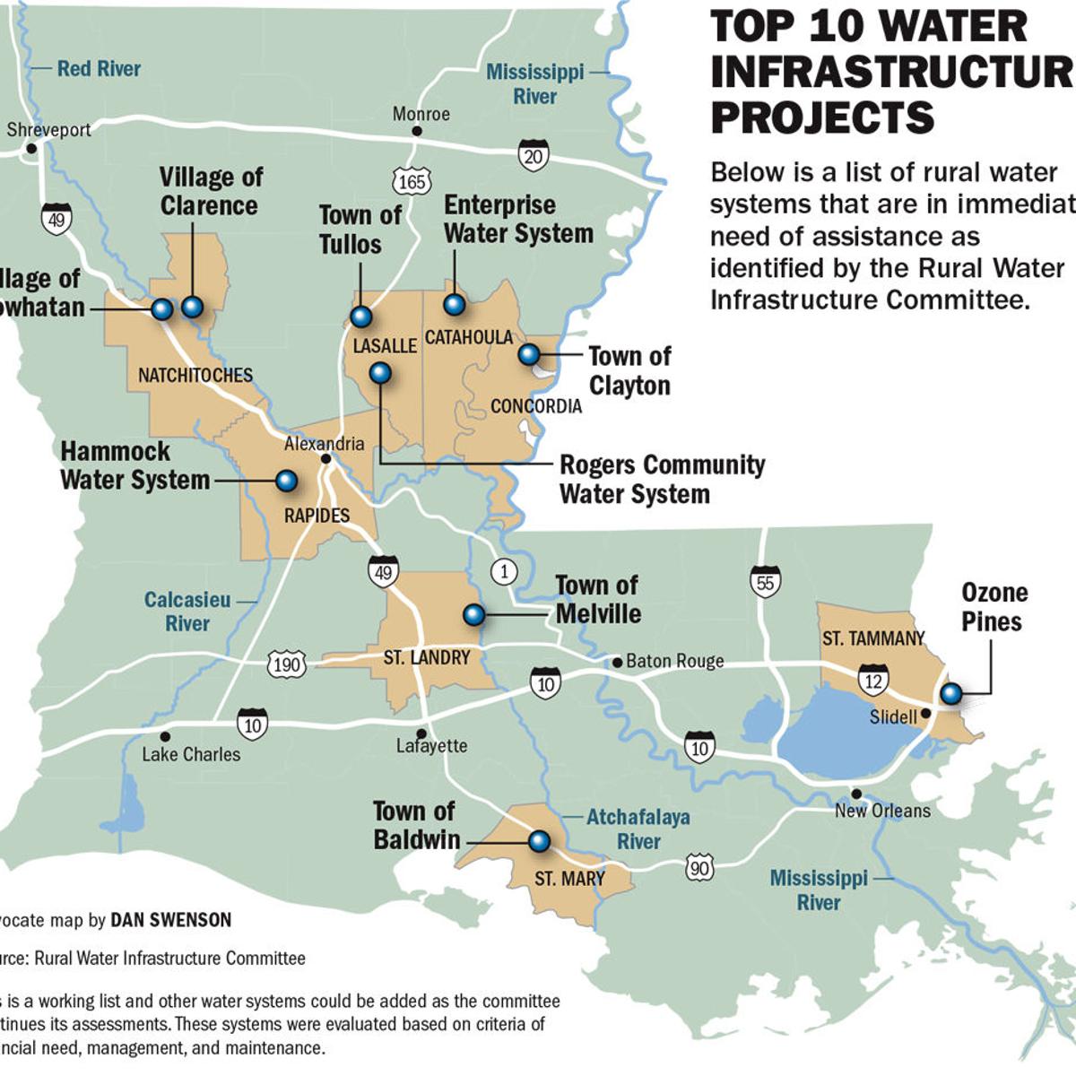Most Distressed Drinking Water Systems Governor S Panel Identifies 10 To Start Overhaul Legislature Theadvocate Com