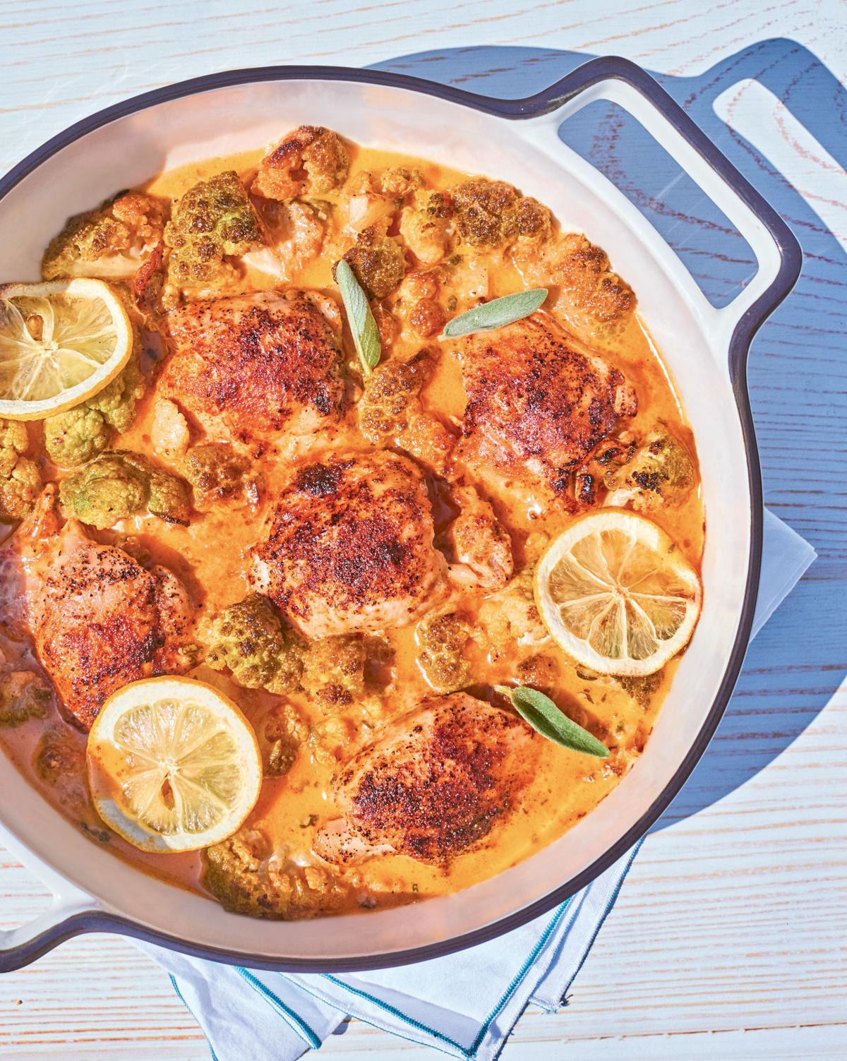 Side Dish Recipes For Cauliflower Chili One Pan Lemon Sage Chicken And Cauliflower Entertainment Life Theadvocate Com