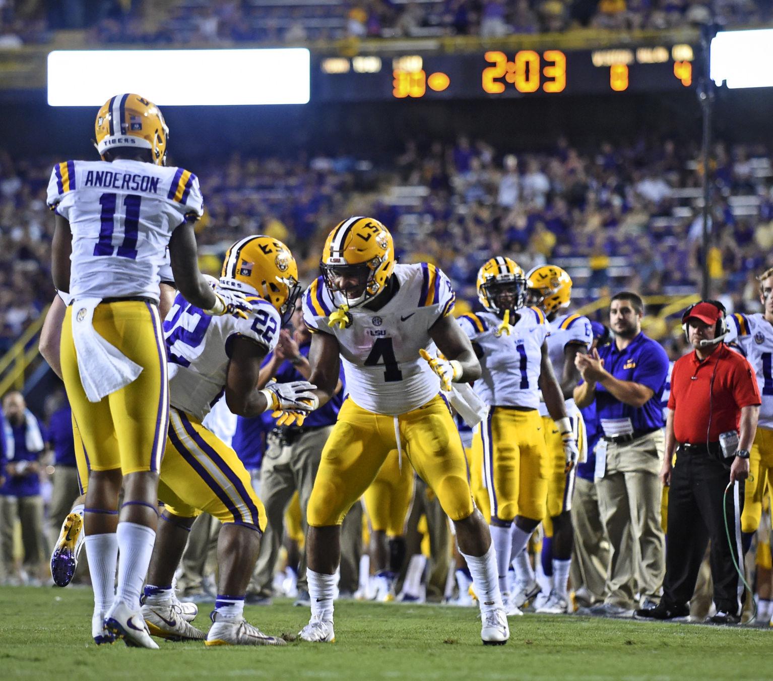 Lsu vs mississippi state numbers to know running backs doing the job under orgeron lsu 