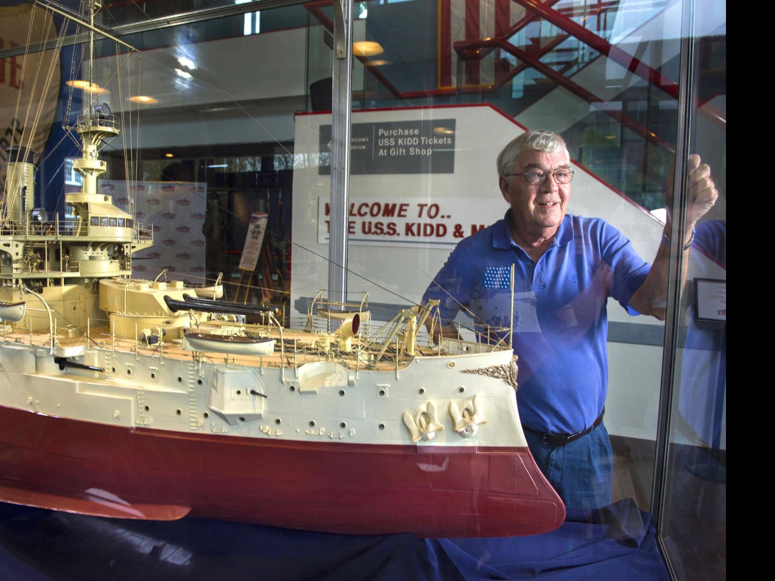 Baton Rouge Native Spends 32 Years Crafting10-Foot Battleship Model On Its  Way To Uss Kidd Museum | News | Theadvocate.com