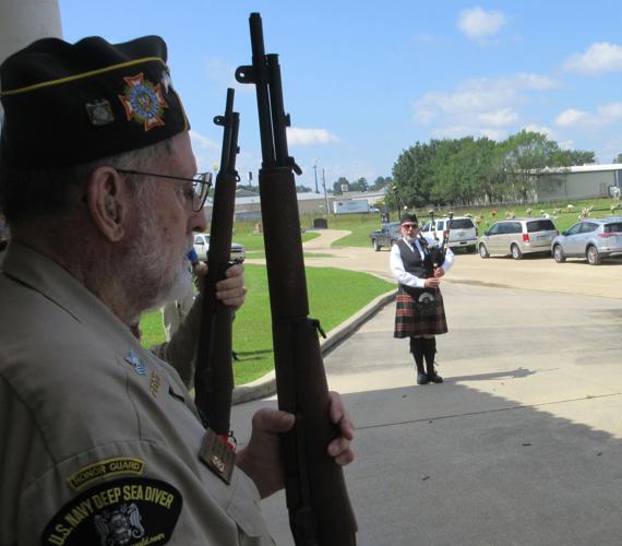 Memorial Day program includes bagpipes, songs, moments of silence in memory of fallen veterans