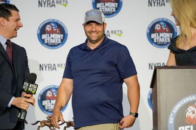 Brad Cox, thoroughbred horse trainer at Fair Grounds