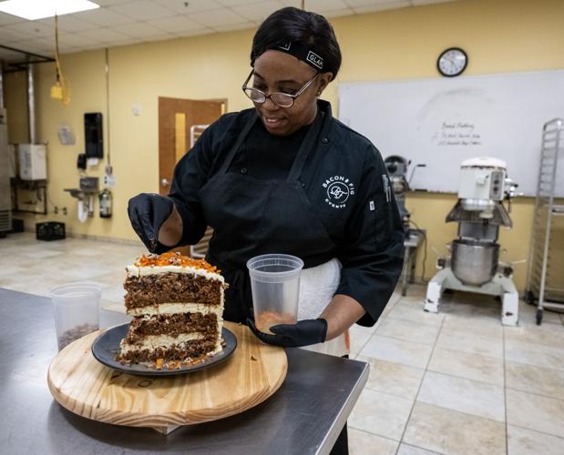 In Baton Rouge, single slice of BRQ's carrot cake serves six Food