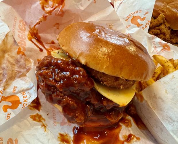 Popeyes BBQ sandwich