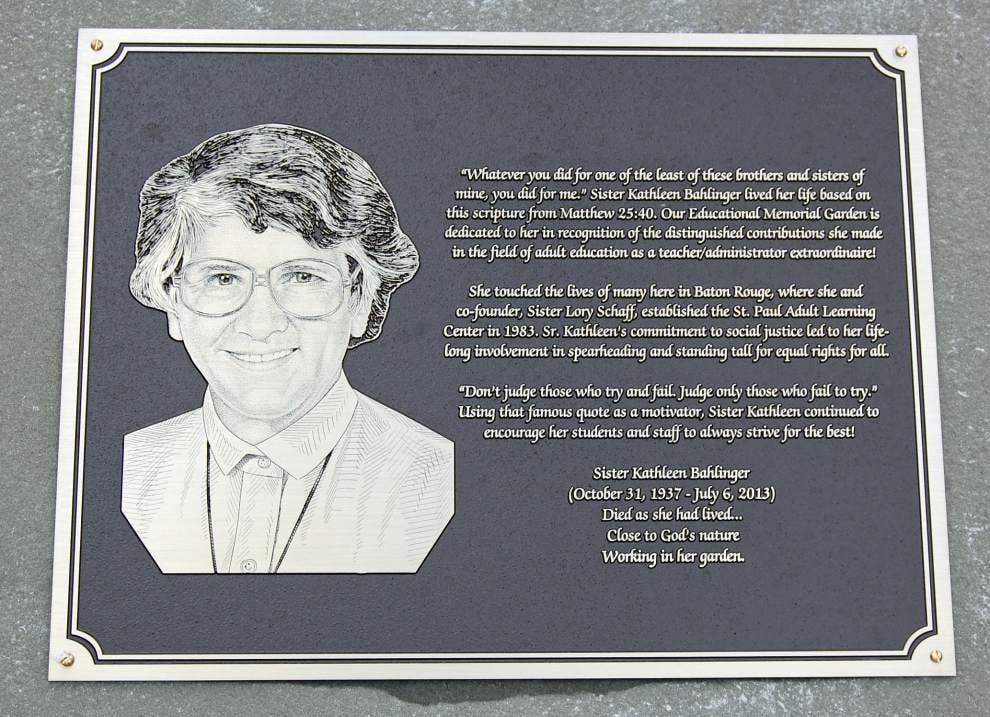 New garden honors Adult Learning Center founder Bahlinger New garden honors Adult Learning Center founder Bahlinger