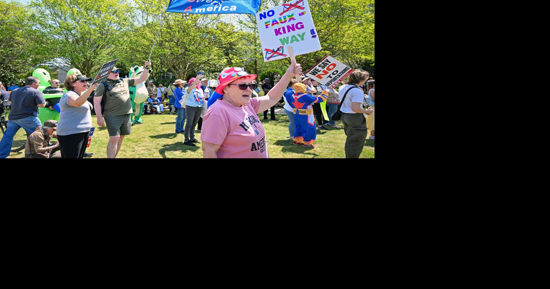 Baton Rouge protesters show out for another 'No Kings' march to oppose war, Trump policies