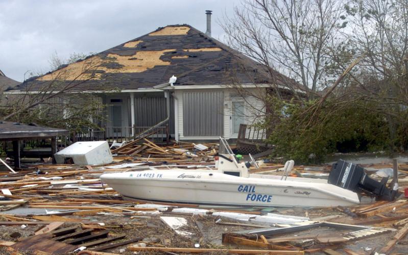 Katrina surge damage in Eden Isles area