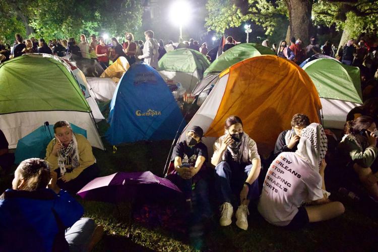 Pro-Palestinian encampment at Tulane University