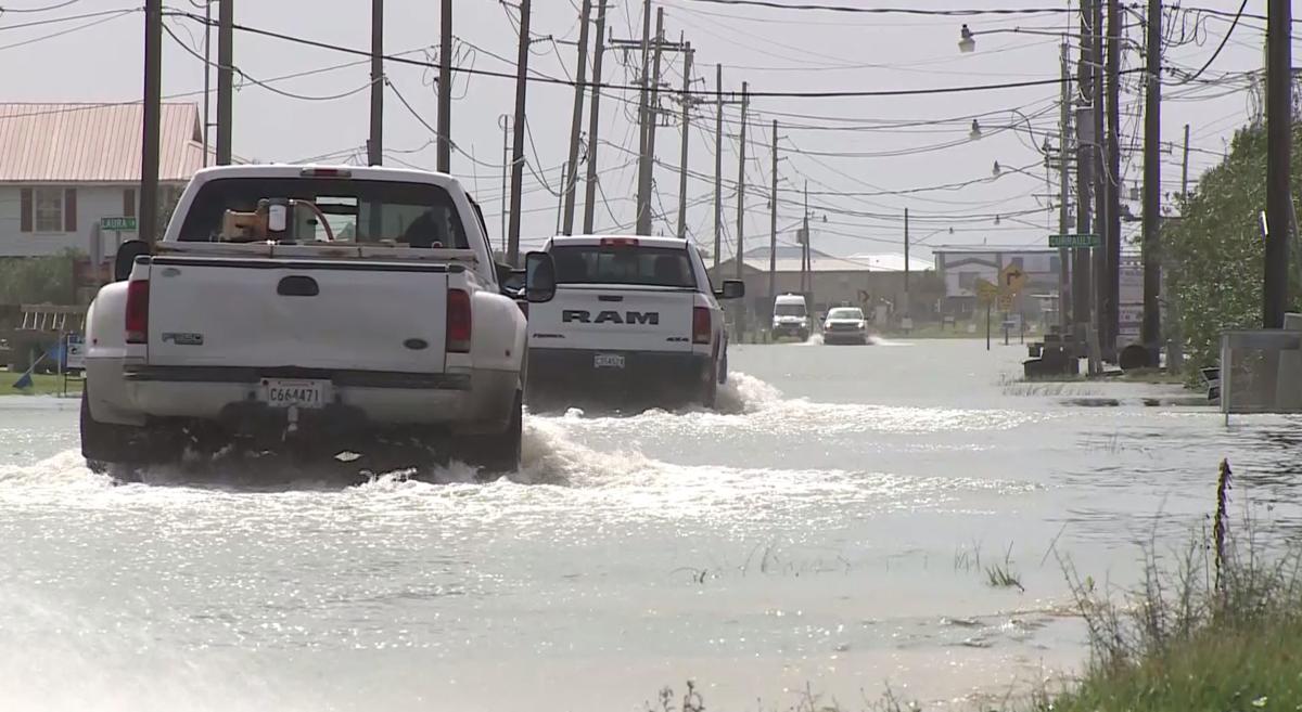Coastal Louisiana deals with flooding as Hurricane Michael's winds push
