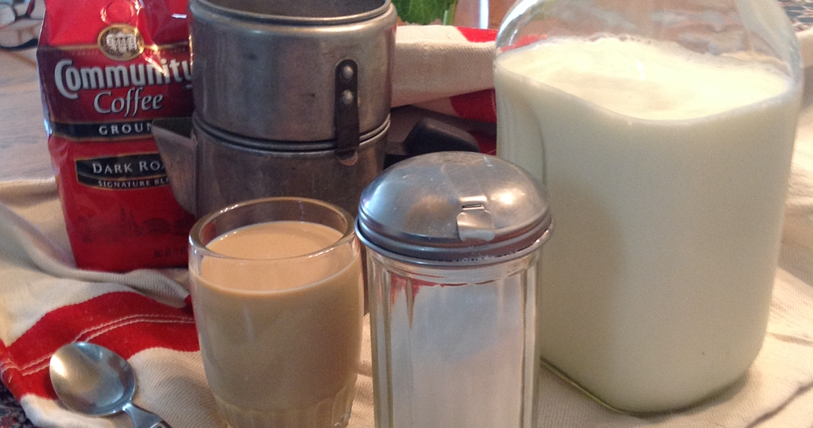 Savor the simplicity of coffee milk, a Cajun family favorite for generations
