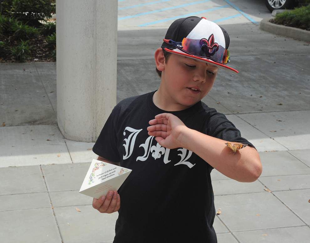 Butterflies released in Lafayette to honor organ, tissue and cornea donors _lowres