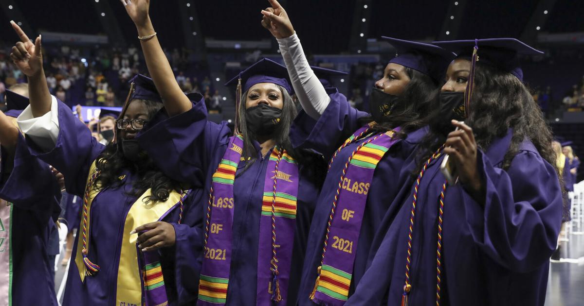 Photos: LSU celebrates Class of 2021 graduates -- in person -- at ...