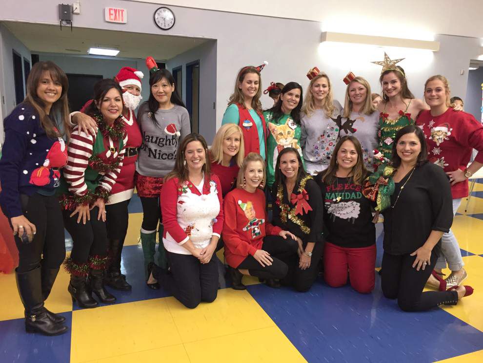 Metairie school co-op club holds Ugly Christmas Sweater Contest _lowres