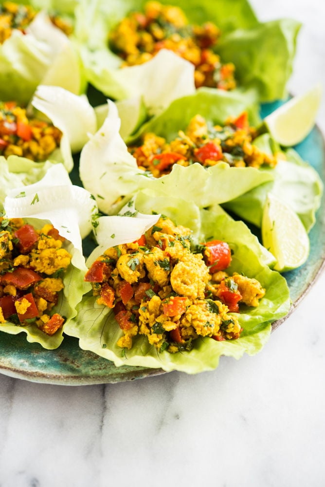 Side Dish Recipe For Curried Chicken Lettuce Cups Food