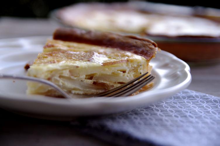 I Eat La. Recipes for Potato and Onion Quiche, Fresh Market Mary