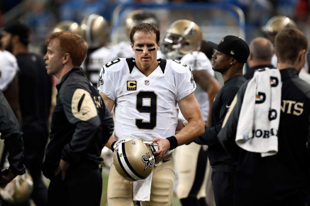 Video: Saints quarterback Drew Brees says he feels like he let his team down with late interception against Lions _lowres