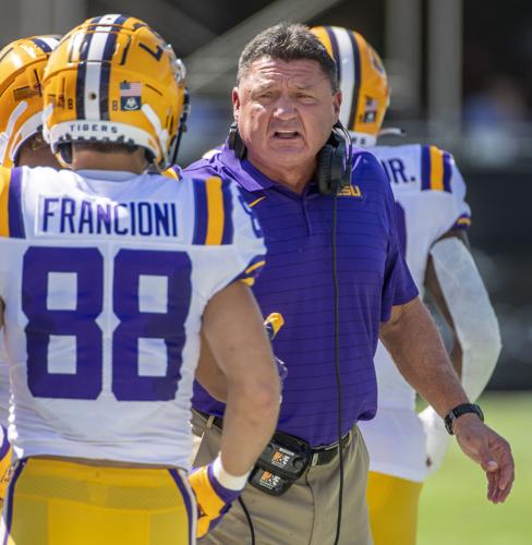 LSU football coach Ed Orgeron calls Friday march 'very productive'