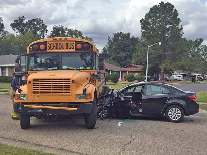 Car collides with Head Start school bus in Baton Rouge; no students ...