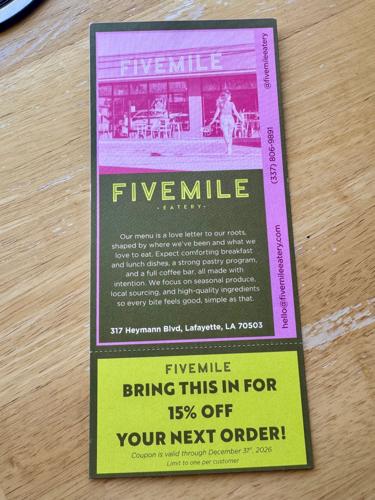Five Mile Eatery coupon