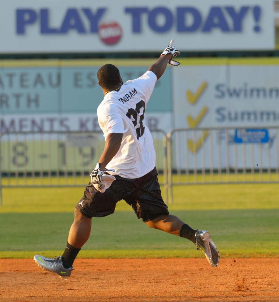 Watch Drew Brees Hit Home Run In Celebrity Softball Game