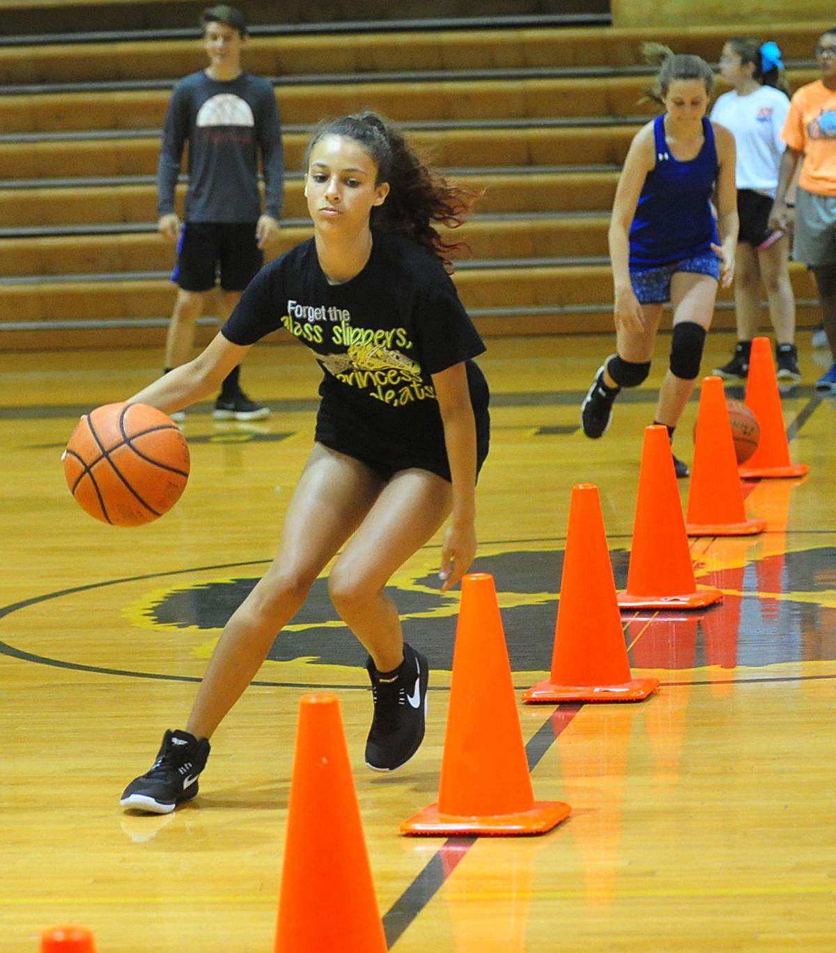 Dribble Time Kids Learn Basketball Skills At Walker High Camp
