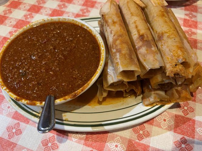 Doe's tamales, bread from The Little Village and a sandwich Best
