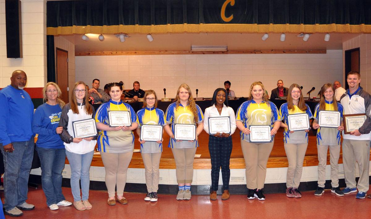 East Ascension Lady Spartans Basketball Bowling Teams Receive