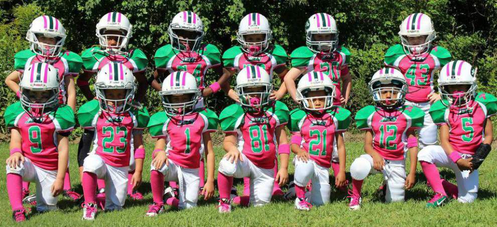 Slidell Youth Football Association joins fight against breast cancer _lowres