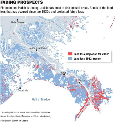 111923 Plaquemines land loss map