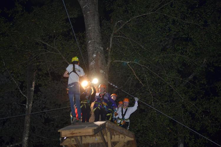 Fright or Flight Night at Halloween zipline adventure Zachary