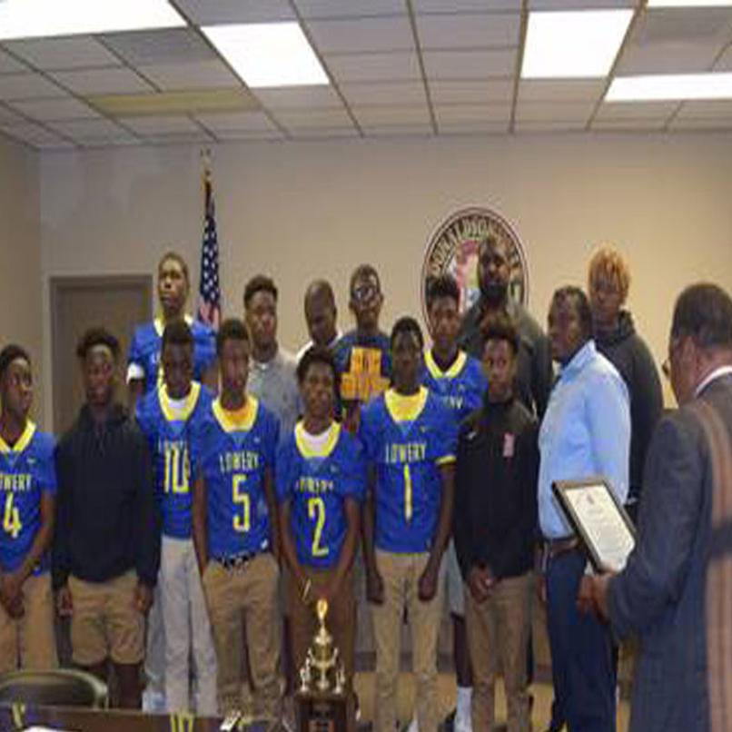 Lowery Middle School Tigers Honored For Back To Back Football