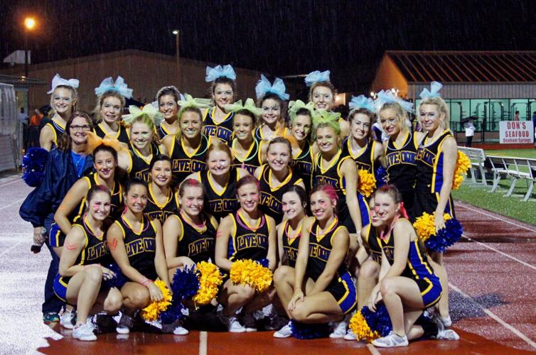 Live Oak cheerleaders celebrate neon night Livingston/Tangipahoa
