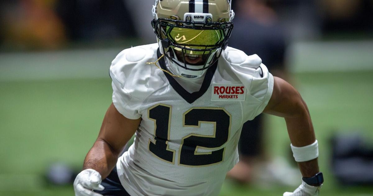 Saints WR Chris Olave is pleased with contract talks. Here’s his hint for ...