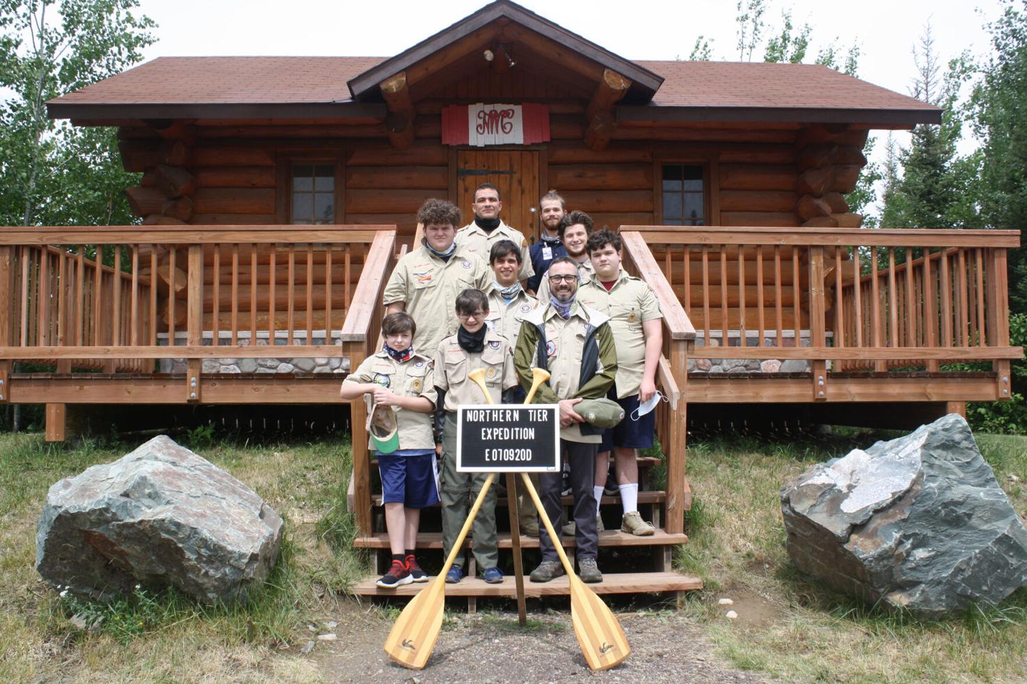St. Francisville Boy Scouts canoe in Minnesota at Northern Tier High