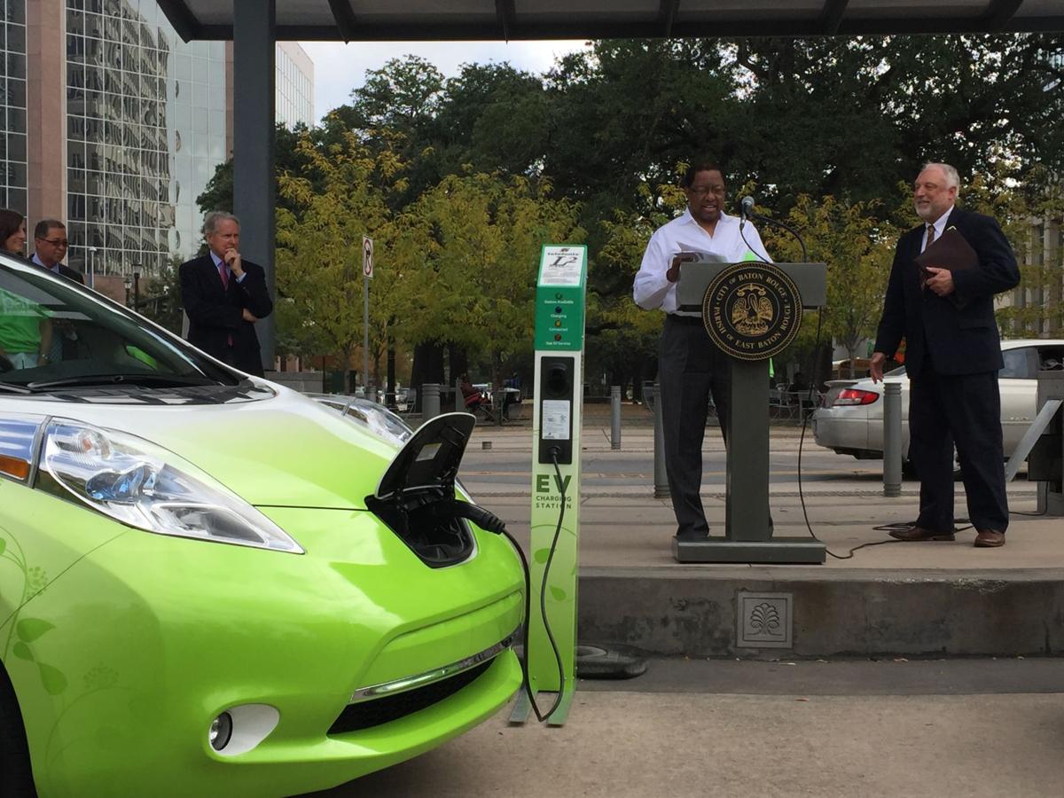Red Stick Going Green Electric Car Charging Stations Now Downtown