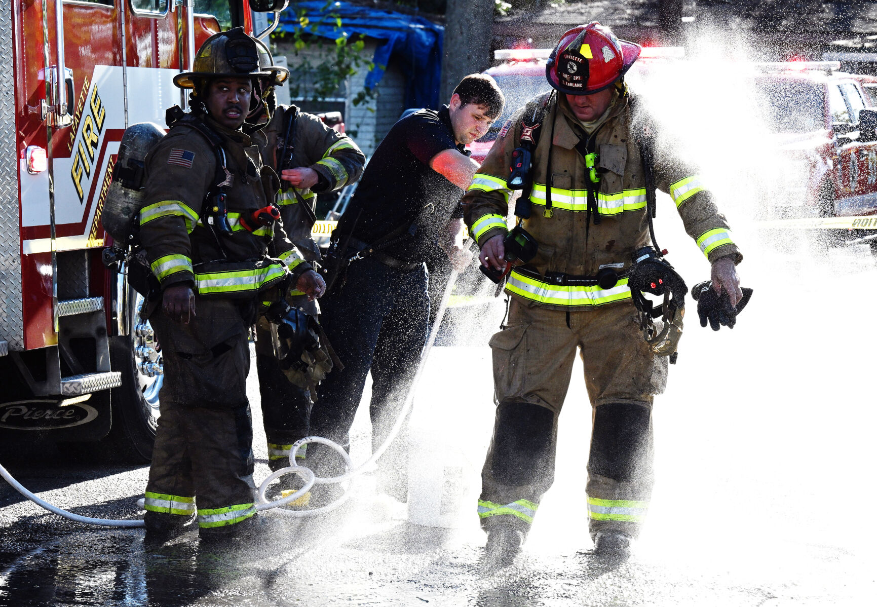 Firefighters battle residential fire in Lafayette | Photos ...