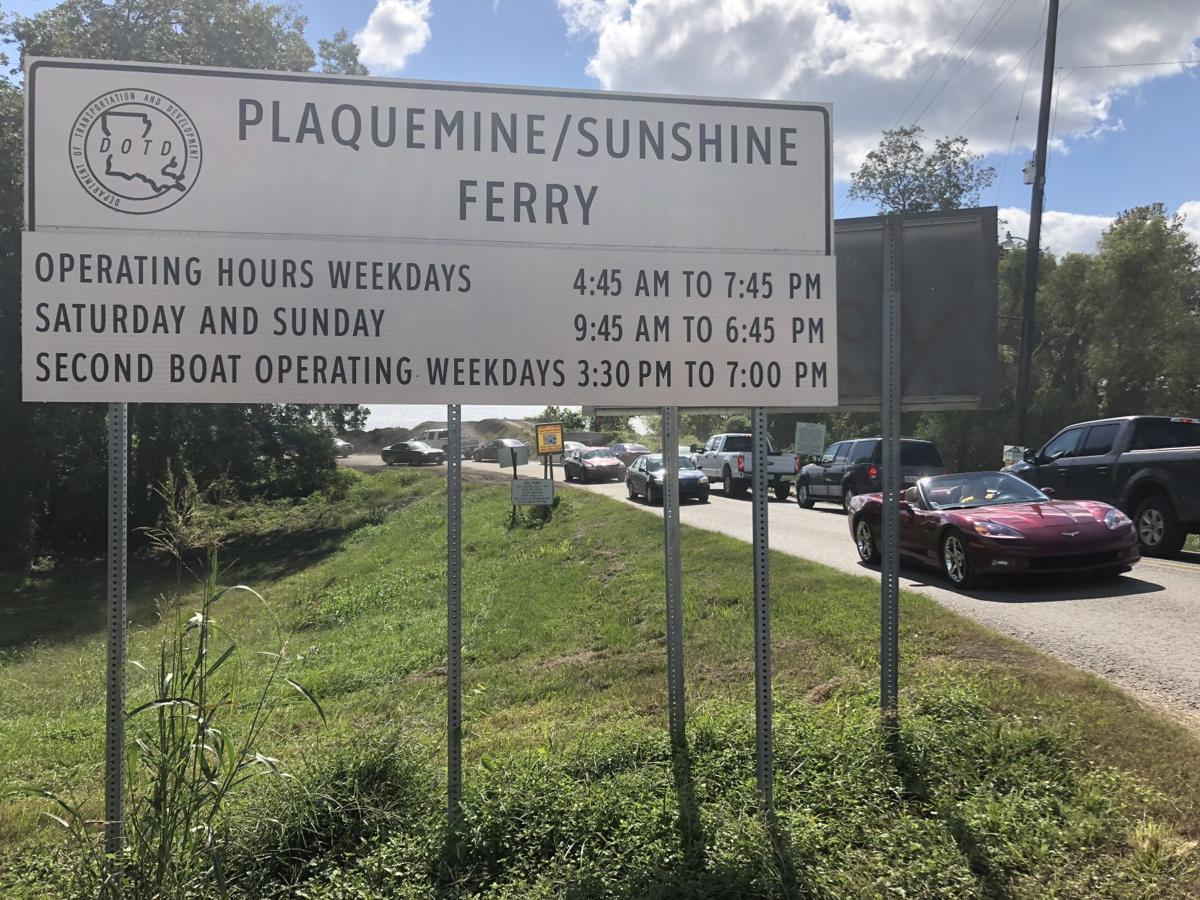 Plaquemine ferry to resume normal hours Saturday following Sunshine
