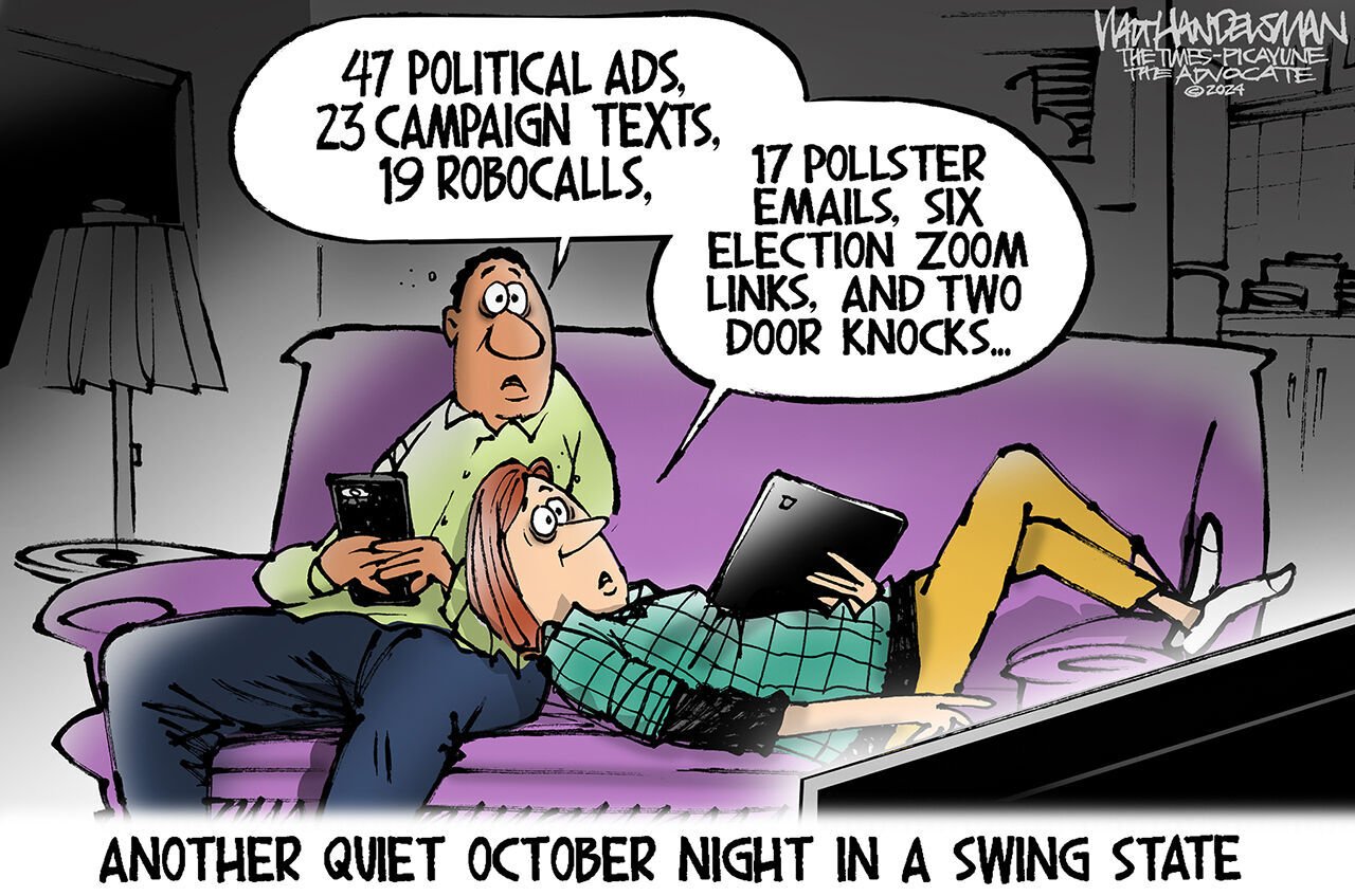 Swing states: Election epicenter cartoon | Walt Handelsman | theadvocate.com