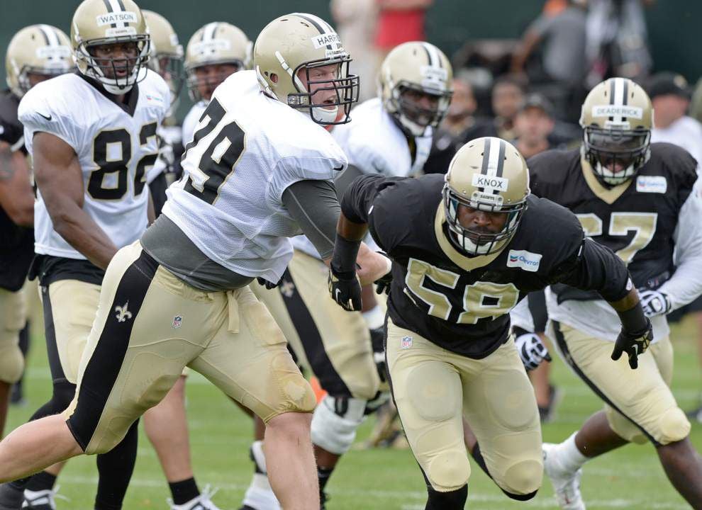 Saints offense shines again in Monday practice _lowres