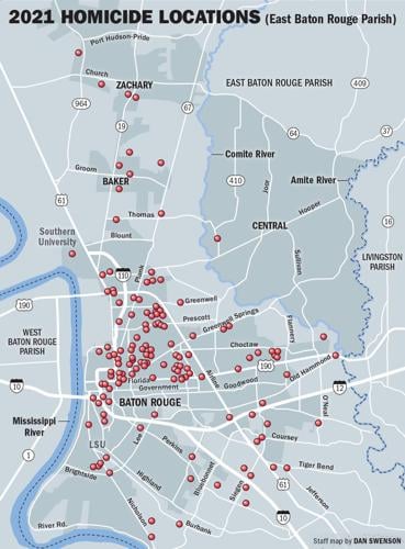 What city in louisiana has the most murders?