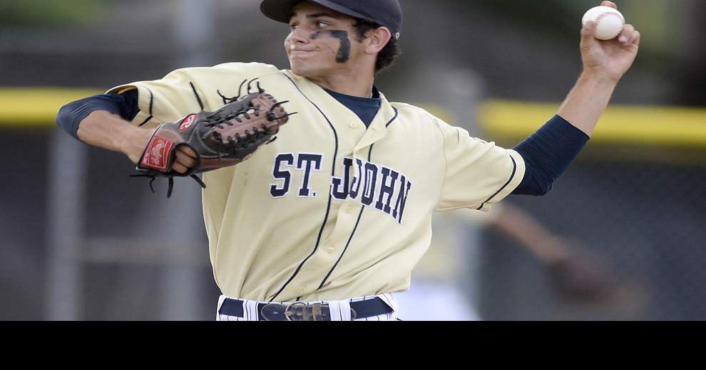 As pitcher, quarterback St. John’s Hunter Schnebelen used to spotlight