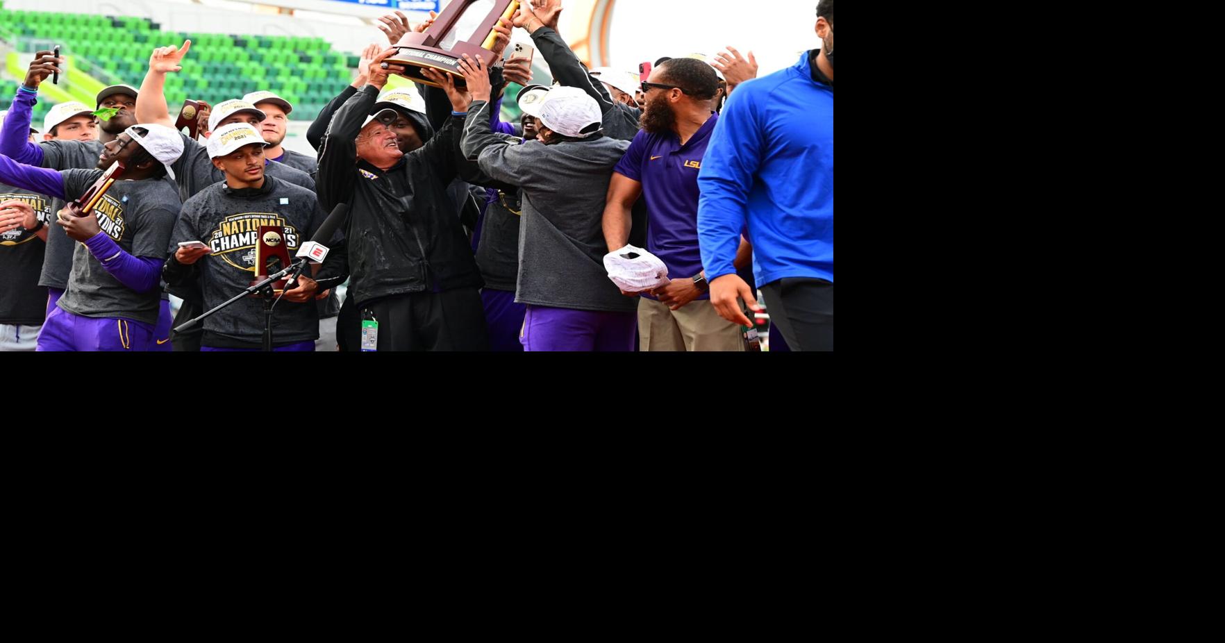 National title for the Tigers! LSU men's track and field team claims