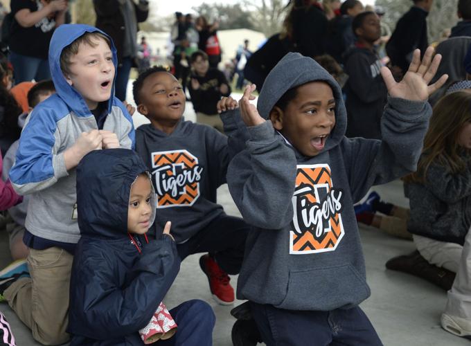 Ho ho ho! Santa trades sleigh for helicopter to spread Christmas cheer