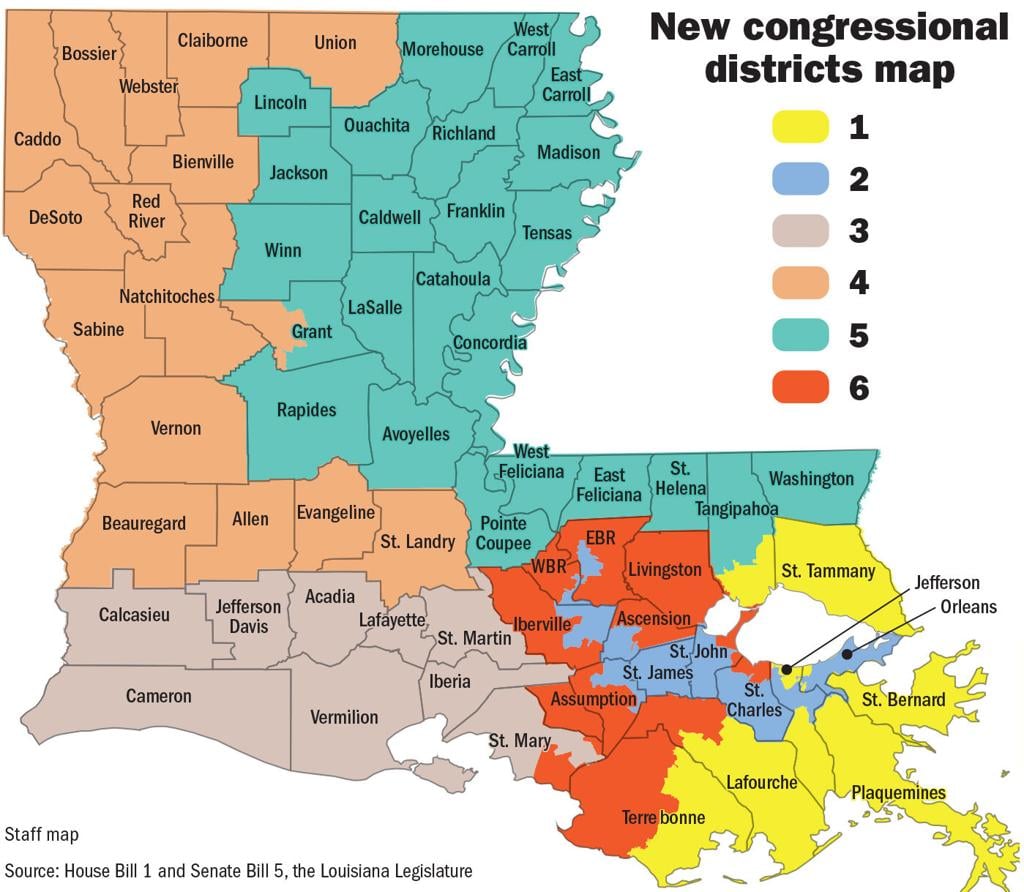 District lines for Louisiana's Supreme Court justices are under