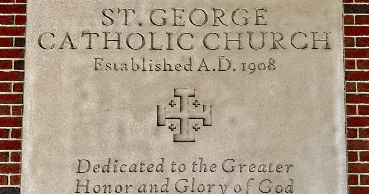 st. george church plaque