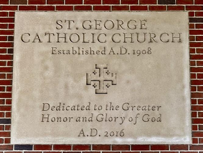 st. george church plaque